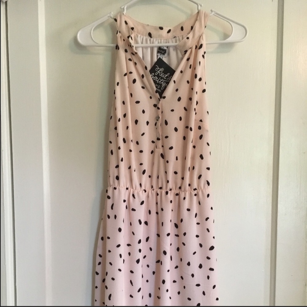 Mud Pie pale pink with black speckled dress